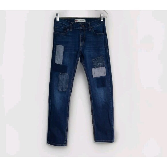 Levi Other - Levis 511 Patchwork Style Slim Fit Mid Rise Jeans Youth Boys/Girls Reg  27 X 27